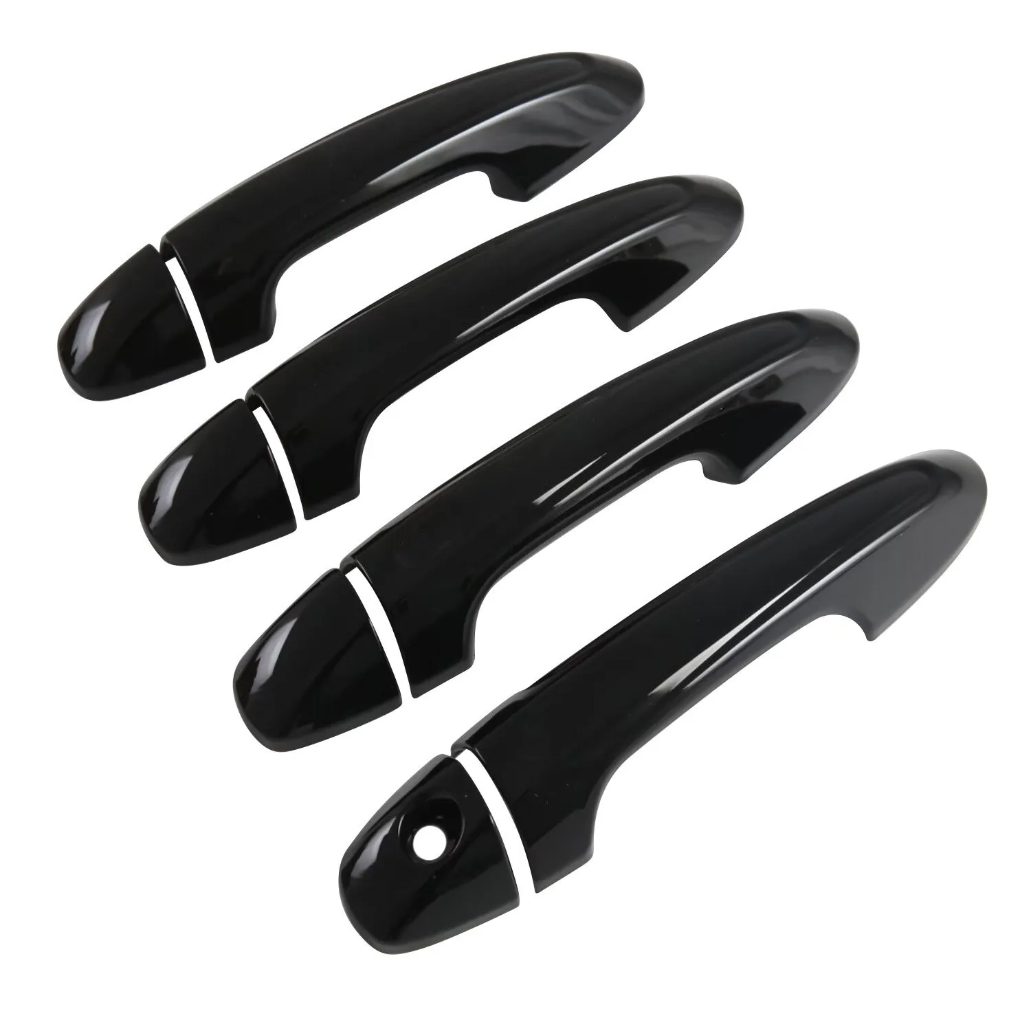 

for Toyota Hilux Fuel Version 2026 ABS Exterior Door Handle Cover Trim Anti-Scratch Protector Gloss Black 8pcs