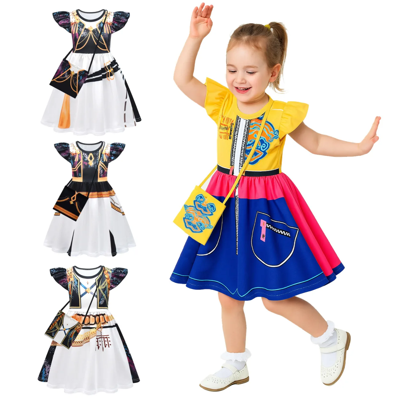 

Anime KPop Clothes Cosplay Costume Baby Girls Cartoon KPop Demon Hunters Dresses Children Casual Girl Dress