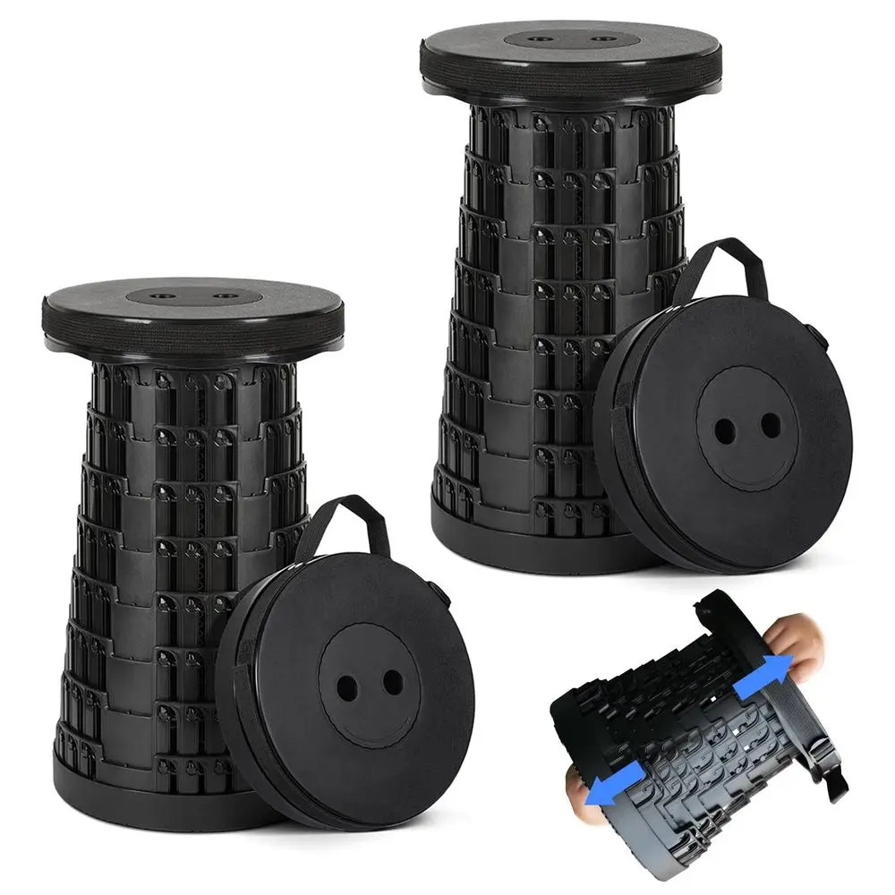 

Складной стул (2 шт.), максимальная нагрузка 620 фунтов, легкий, но прочный, портативный, выдвижной, телескопический, для кемпинга