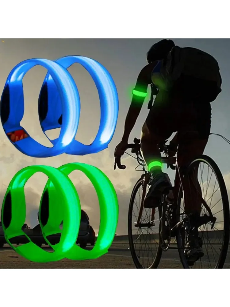 AliExpress NONE 1pc Outdoor Night Running Armband USB Rechargeable LED Light with Reflective Safety Wristband for Cycling Running Activities