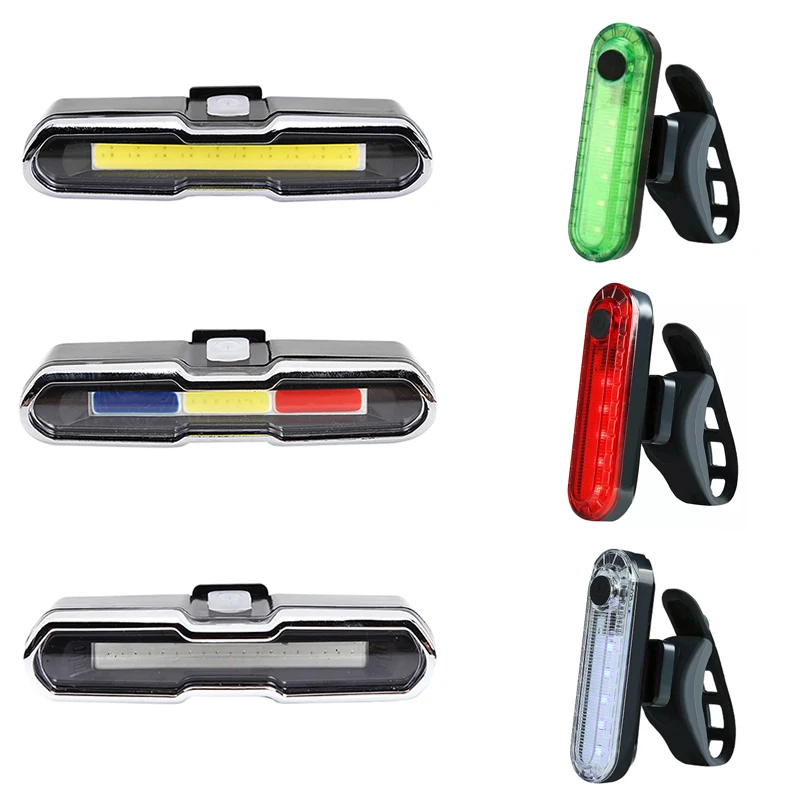 Bicycle Rear Lights LED Bike Flashlight Lamp USB Rechargeable Cycling Rear Tail Light for Bicycle Lighting MTB Road Bike Lantern