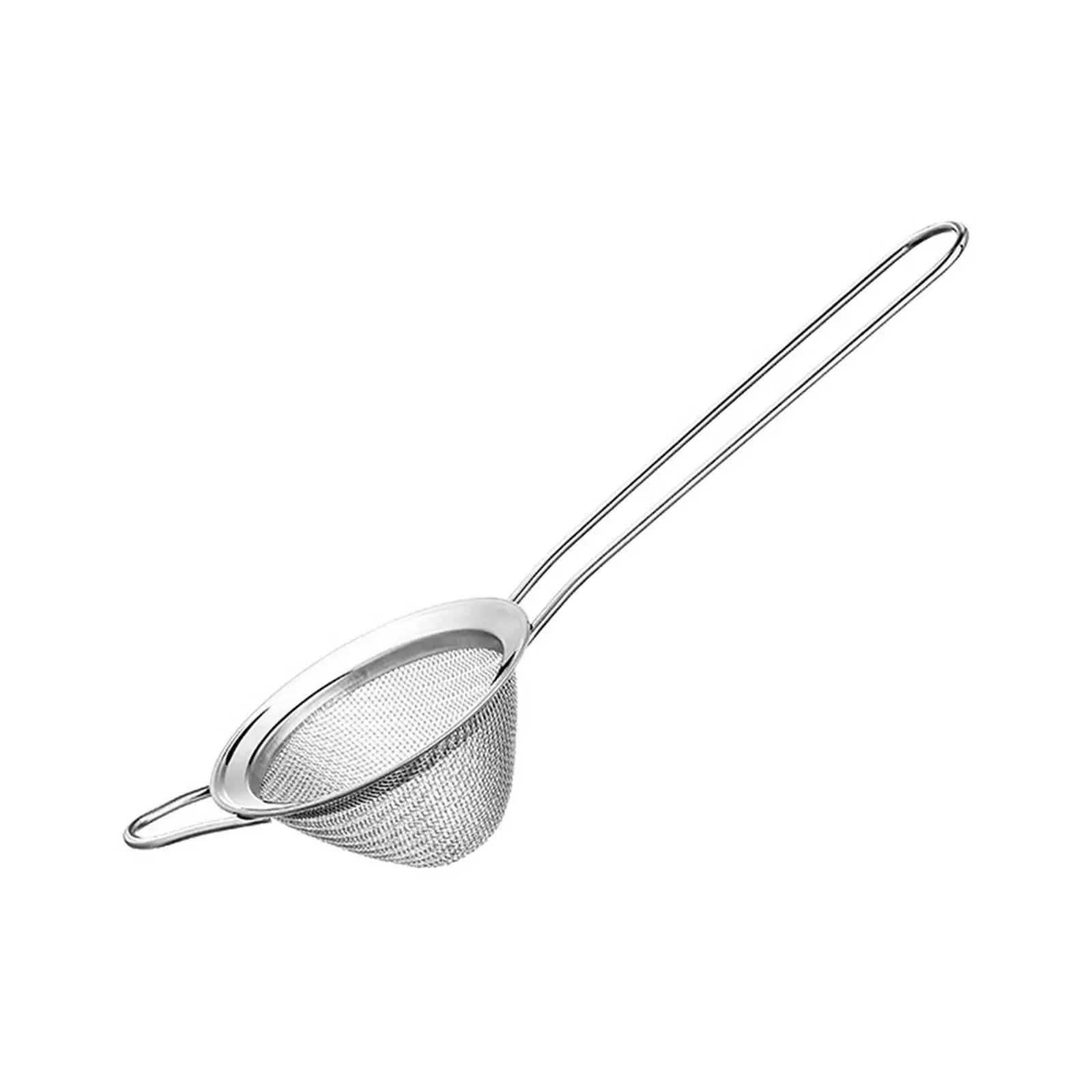 Metal Bar Conical Sieve Tea Strainer 20cm Rustproof Cone Shaped Skimmer Fine Mesh Strainer for Tea Straining Spices juice