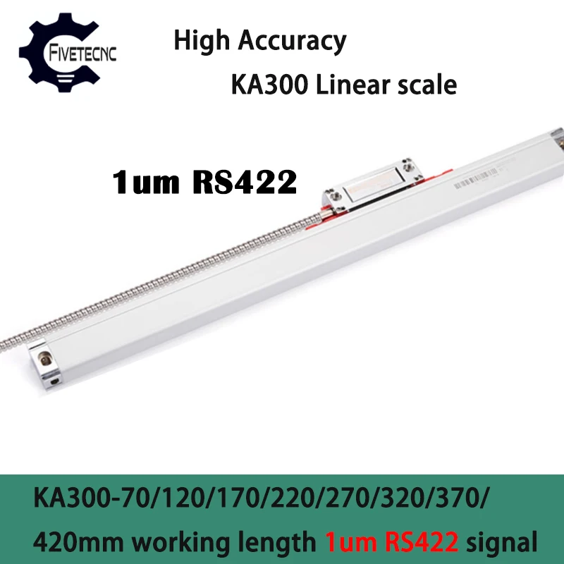 SINODRO KA300 Linear Encoder 70 120 170 220 270 320 370 420mm Stroke 1um RS422 Optical Ruler Glass Scale 0.001mm Resolution