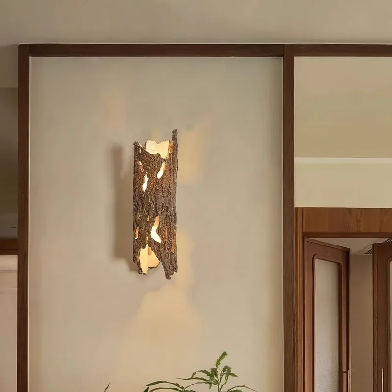 Creative Withered Tree Shaped Wall Lamps Vintage Style Living Room Decoration Led Lights Bedroom Bedside Aisle Corridor Lighting