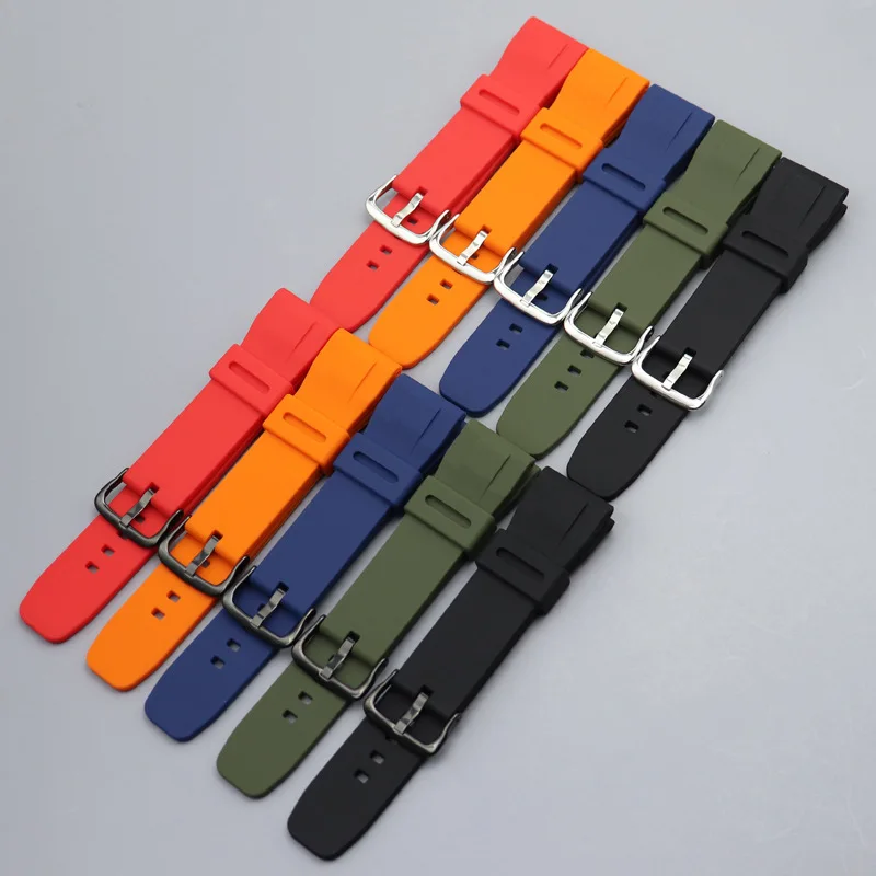 Silicone Rubber Watch Band For Casio PROTREK Series PRG-650/650Y PRG-600 PRW-6600 GA-2000 Wristband Sport Waterproof Strap 24mm