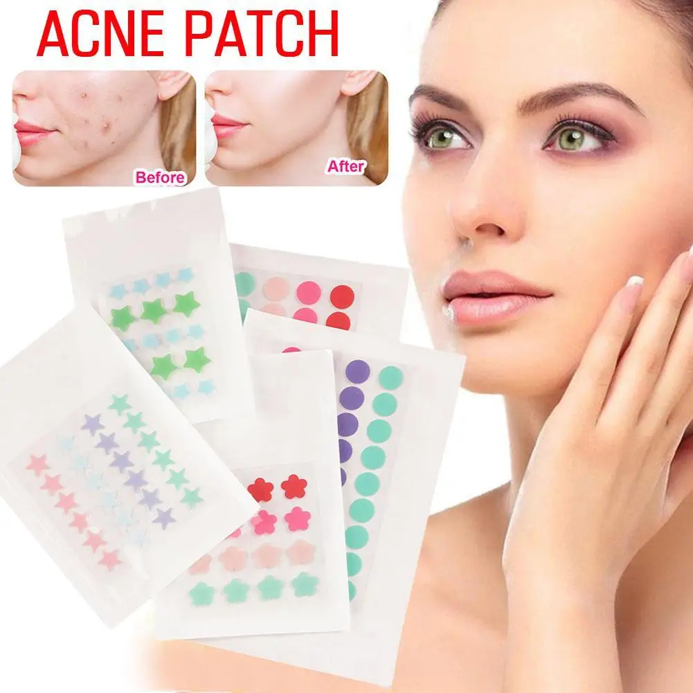 16-36 Counts Colorful Hydrocolloid Cute Star Shaped Acne Pimple Patch For Face Hydrocolloid Patches W/ Tea Tree Oil