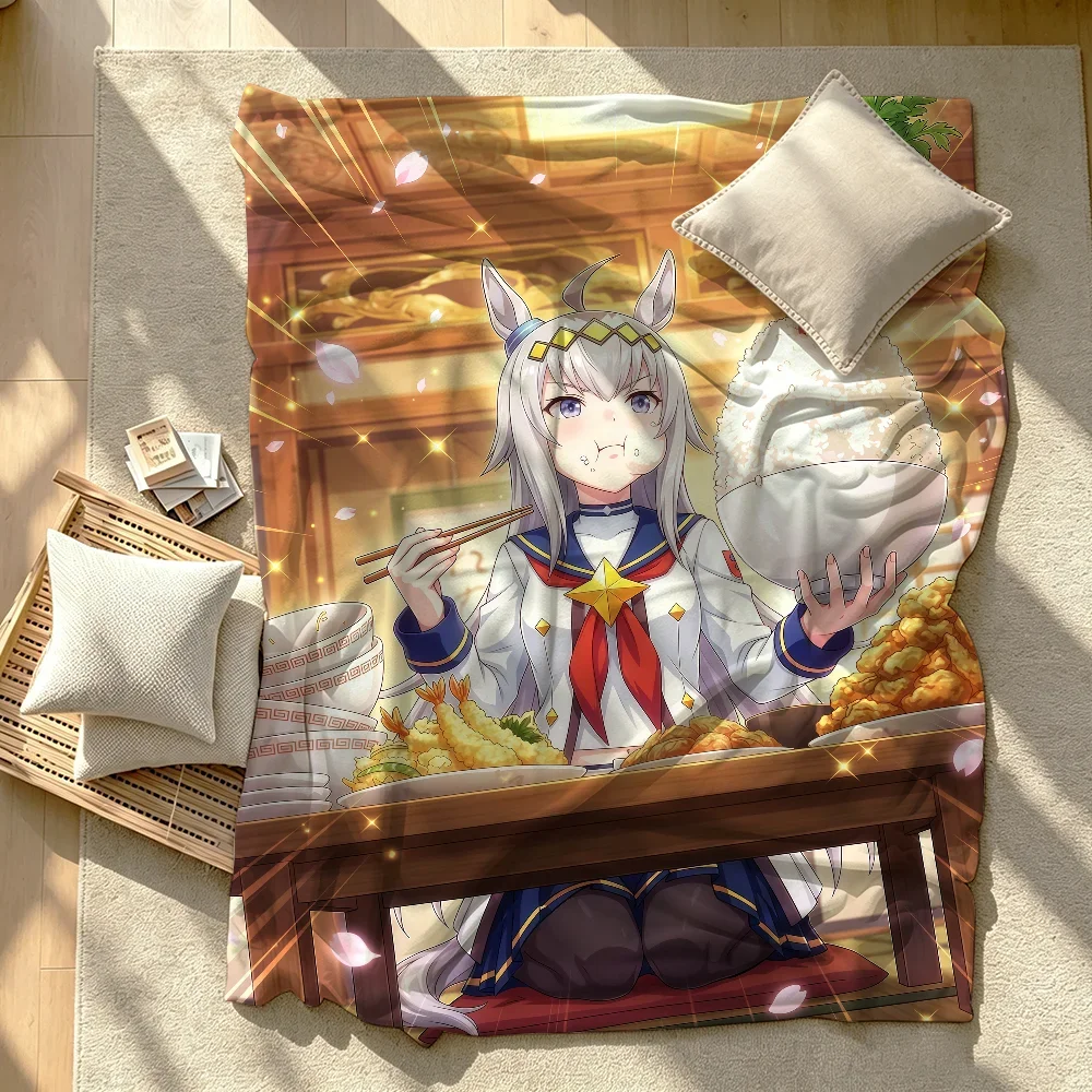 Umamusume Pretty Derby Oguri Cap Blanket Soft Warm And Thick Perfect For Bedroom Living Room Bed Sofa Camping Picnic Office