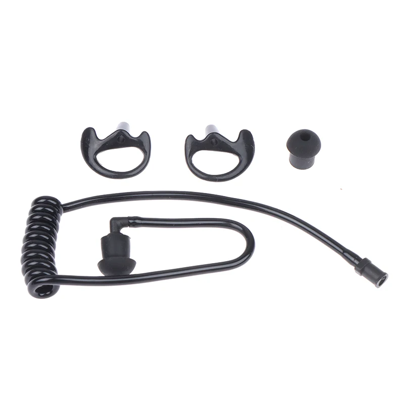 Spring Air Tube Walkie Talkie Earphone Replacement For Radio Earpiece Headset