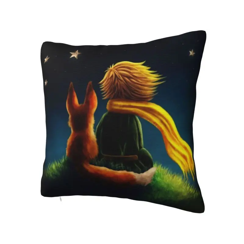 The Little Prince Fiction Cushion Cover 45x45cm France Fairy Tale Soft Modern Pillow Case Living Room Decoration