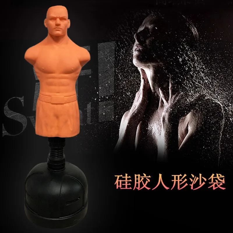 Cross-border dummy humanoid sandbag silicone boxing rubber dummy taekwondo fighting adult vertical household vent sand