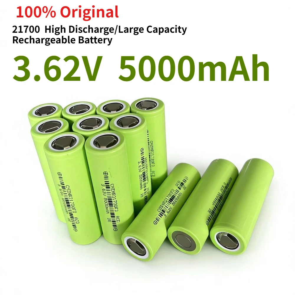 2026100%OriginalLi-ionBattery217005000mAh30A3.7VHighDischarge/LargeCapacityRechargeableBattery