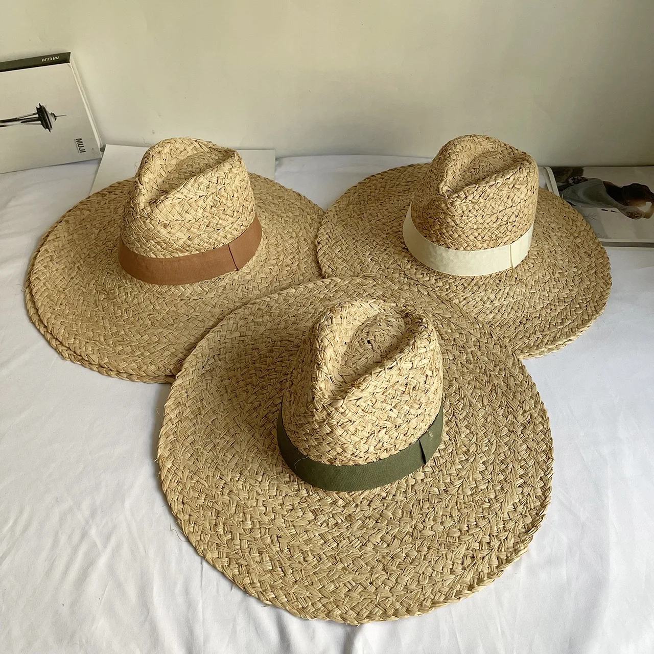 Fashion Handmade Panama Straw Hat For Women Men Caps Wide Brim Summer Jazz Hat Casual   Sunscreen Boater Hat Designer Vintage Ca