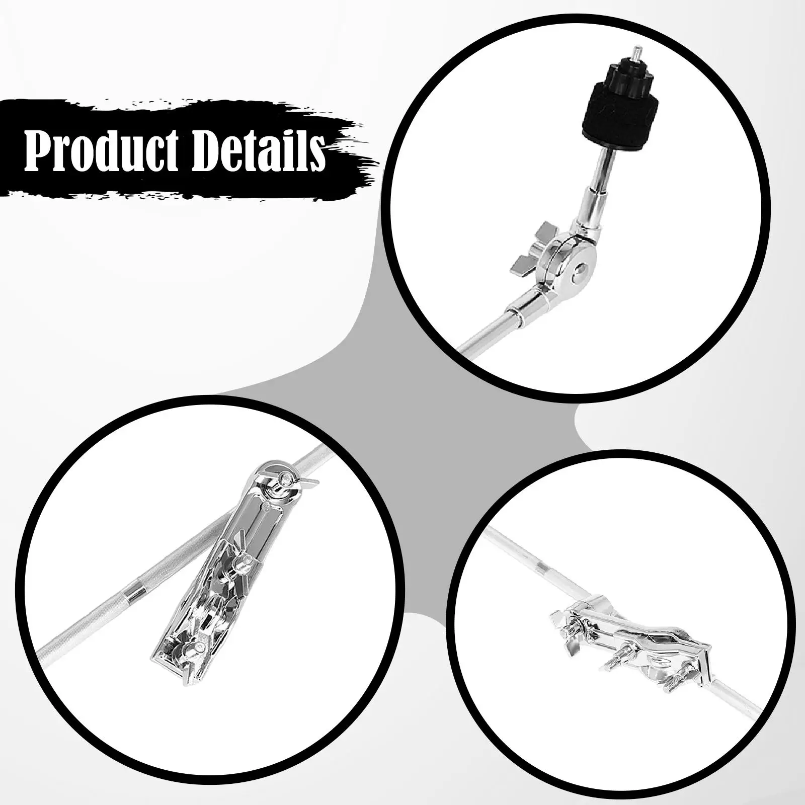 

Cymbal Stand Percussion Accessories Adjustable Drum Boom Arm Holder Mount for Musical Band