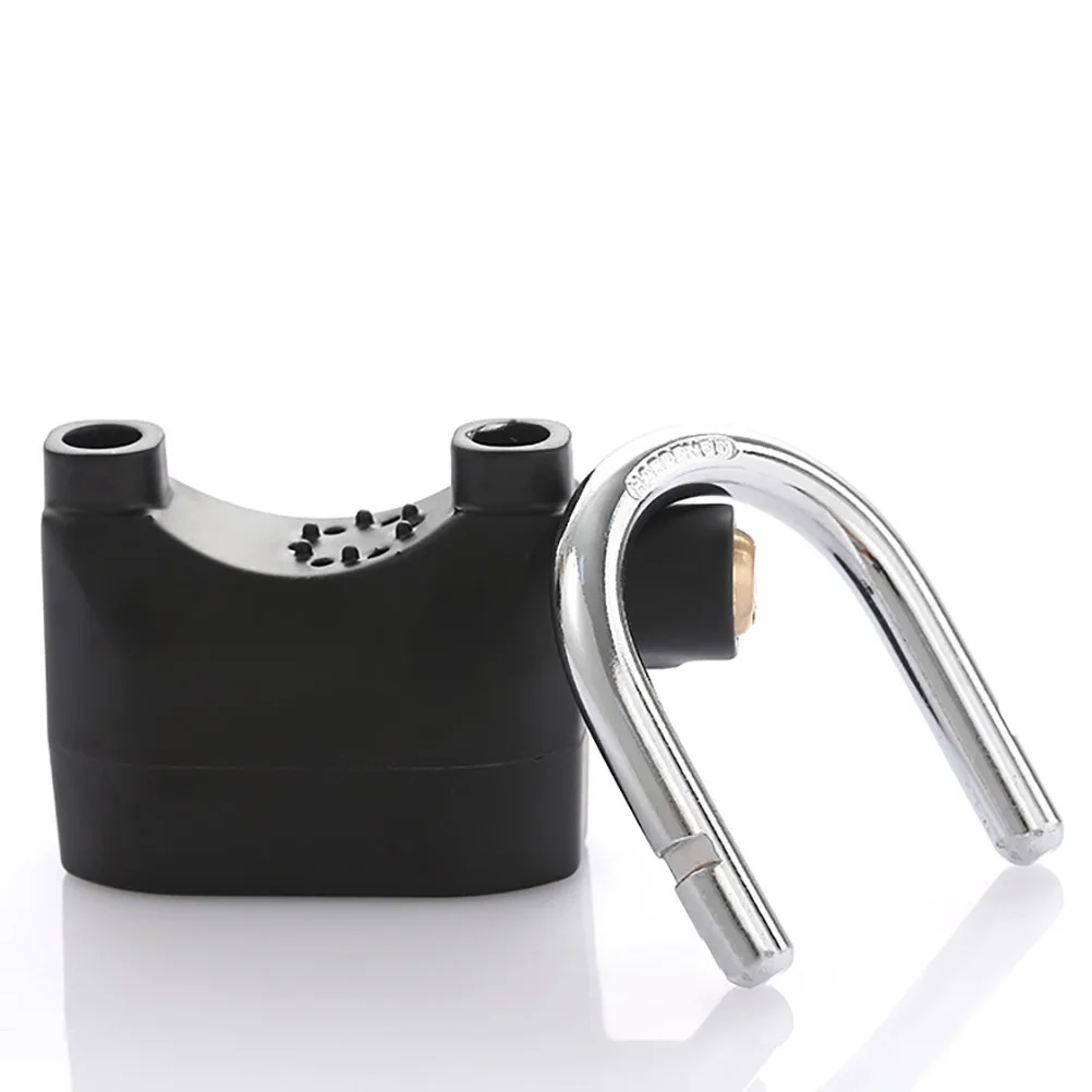 

Bicycle Disc Lock Anti-Theft Alarm Tamper-Resistant Core For Motorcycle Scooter Electric Bike Outdoor Black Alloy Padlock