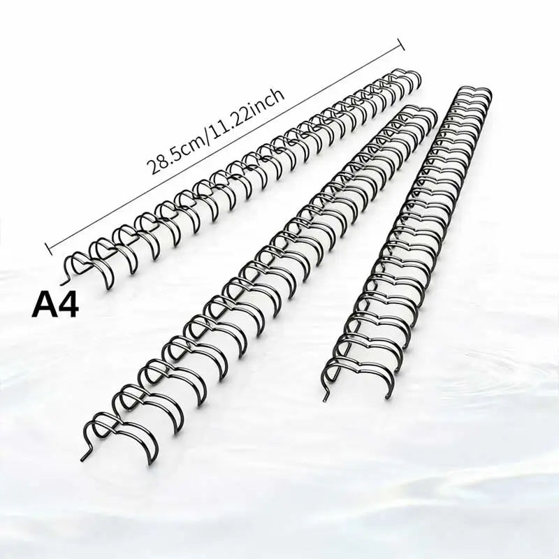 20pcs Heavy Duty Metal Spiral Binding Rings A4 Loose Leaf Binder Rings Notebook Planner Document Report Office School Supplies