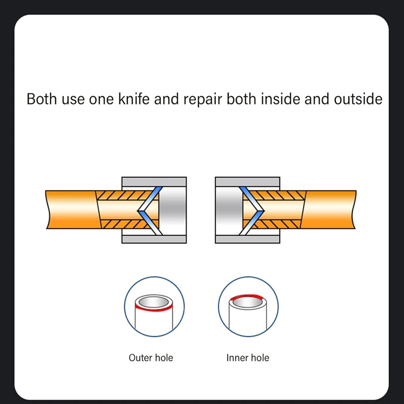 Pipe And Tube Reamers, Connectors, Deburring Reamer Tube Chamfering Tool With Washers And Connecting Rod For Trimming