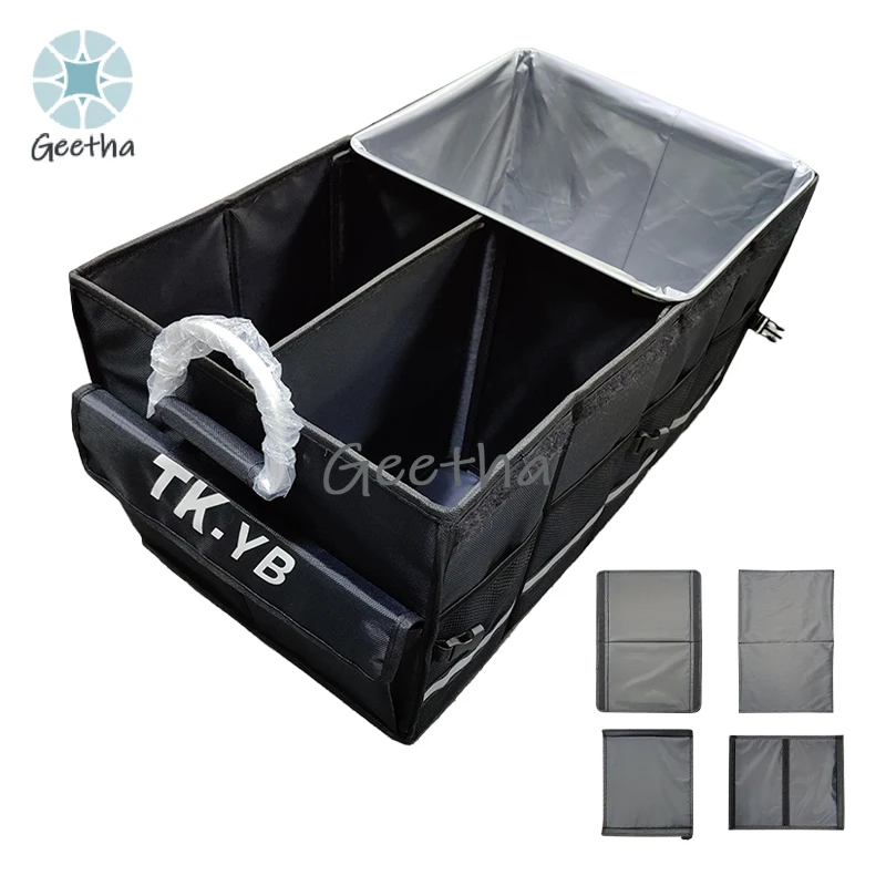 Best Selling Top Quality Portable Folding Car Storage Box 1680D Oxford Fabric Auto Car Trunk Organizer Car Boot Organizer