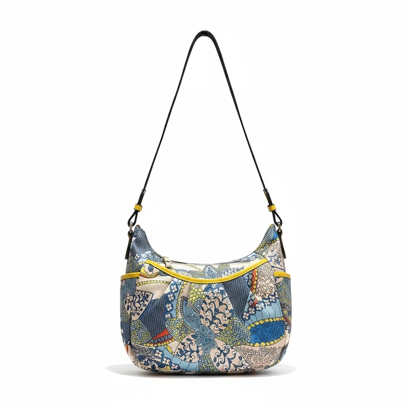 

Легкий повседневный дорожный рюкзак с принтом, женский простой нейлоновый дорожный рюкзак через плечо, студенческая школьная сумка для колледжа