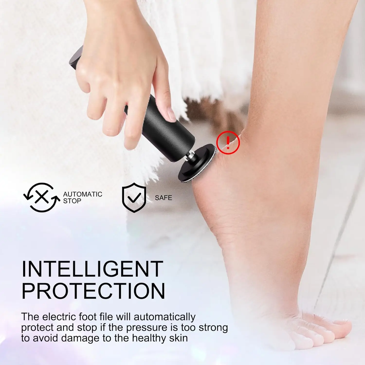 2 في 1 مزيل مسامير القدم الكهربائية القابلة لإعادة الشحن ومزيل الجلد الميت 6 سرعات مجموعة طلاء الأظافر للعناية اليومية