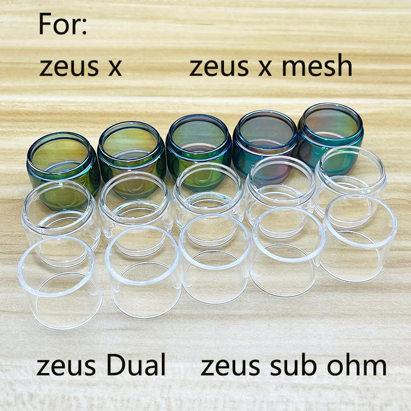 

2PCS/5PCS/10PCS Replacement Normal color bubble Glass Glass Tube For Zeus X/Zeus Dual/Zeus X Mesh/ Zeus sub ohm Tank Accessory