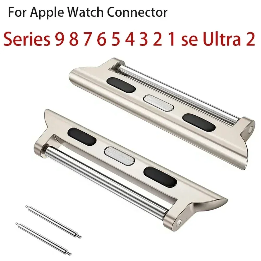 Watchband Connector for Apple Watch Ultra 2 49mm 45mm 44mm 42mm 38mm Adapter for IWatch Ultra Series 9 8 7 6 5 22mm Width Straps