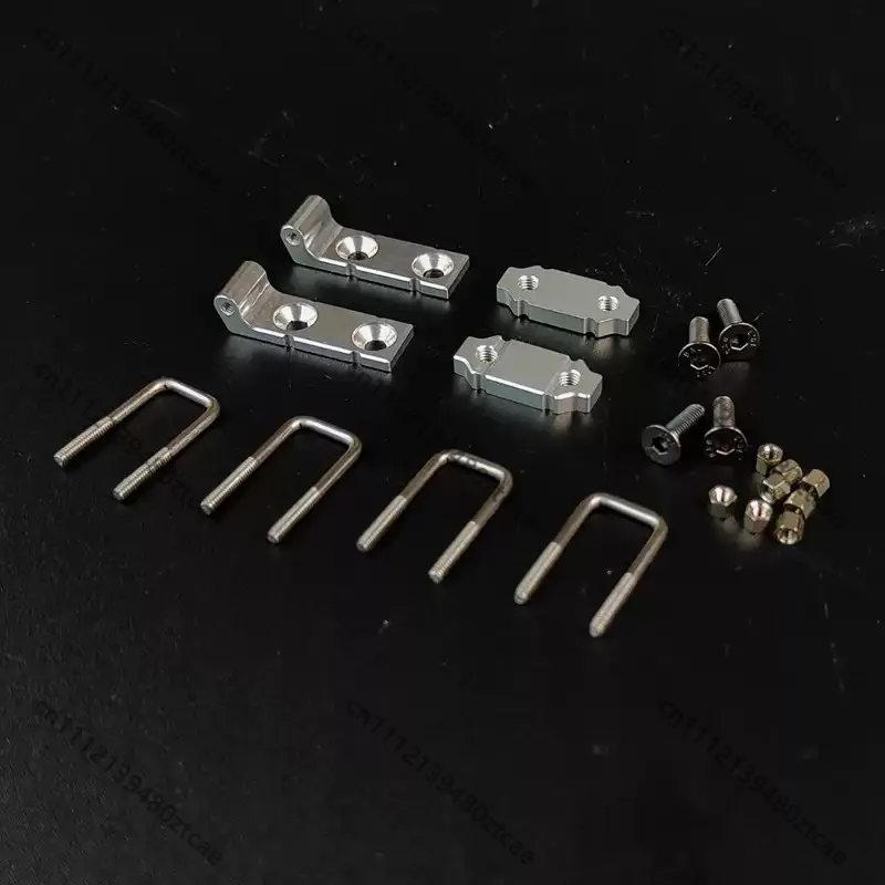 1/14 RC Heavy Tractor Truck Spring Steel Plate Suspension Mount Set, U‑Shaped Screws & Pressing Blocks, Model Modification