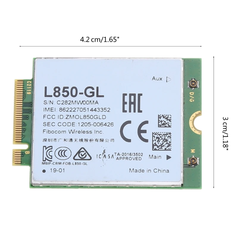 Fibocom L850-GL LTE Cat9 M.2 Modulo WWAN cellulare XMM 7360 LTE modem Dropshipping