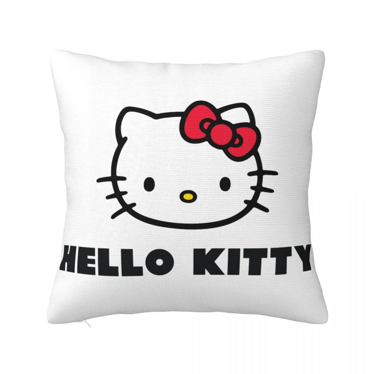 

Наволочки с рисунком головы HELLO KITTY, искусственные украшения, декоративная подушка, домашняя Наволочка на молнии 40x40 см