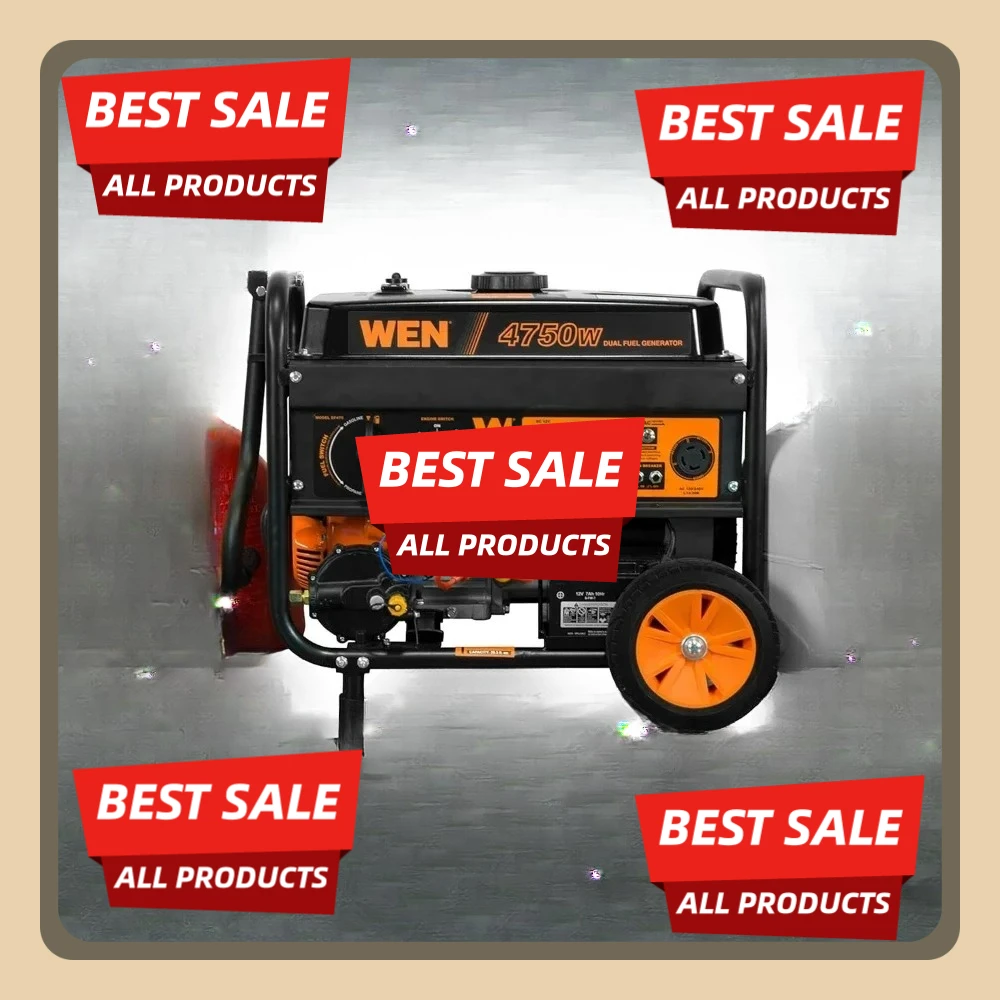 

[XMSJ-Limited Stock, Buy Now!]DF475T 4,750-Watt 120V/240V Dual Fuel Portable Generator with Simple Turn of Selection Dial, Wheel