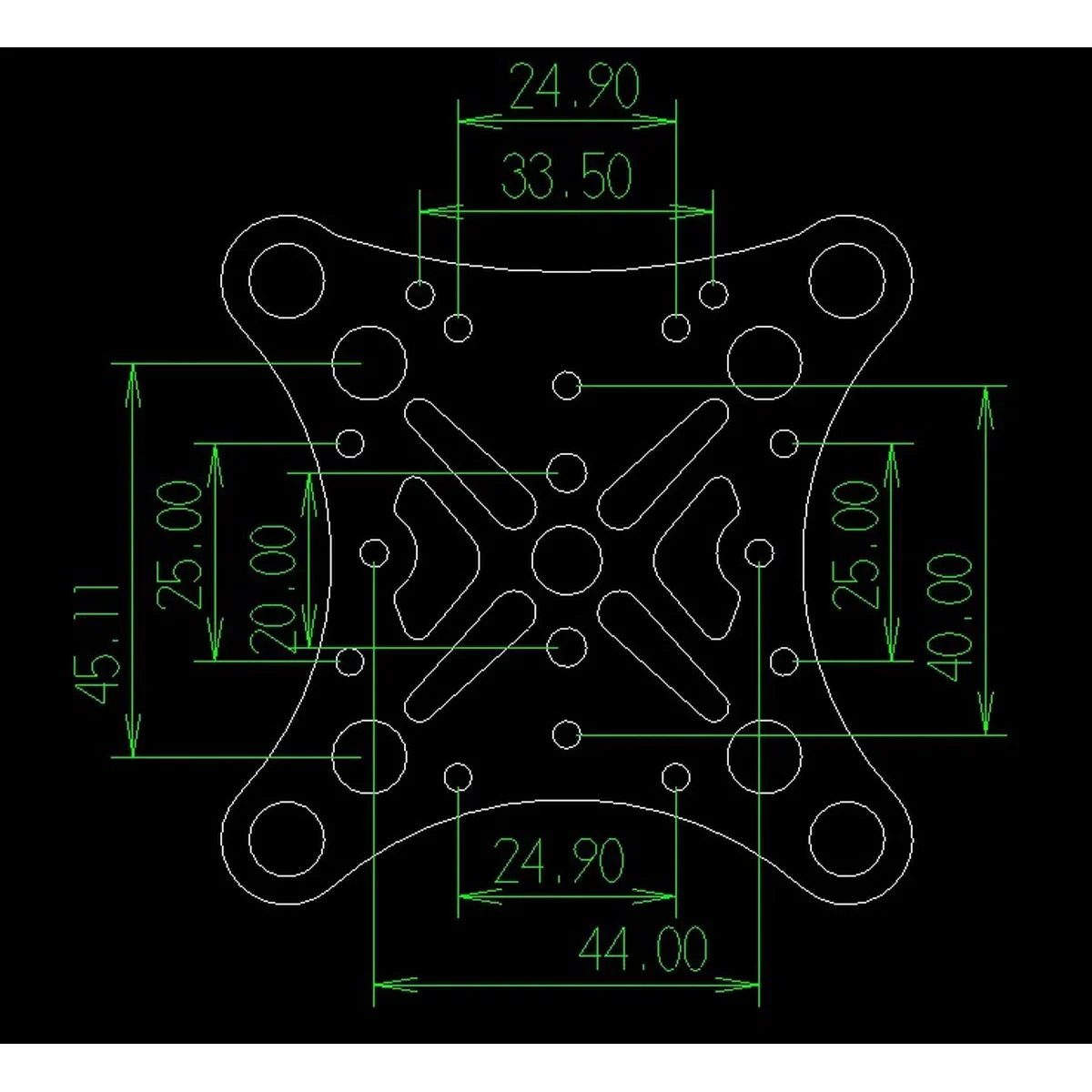 FPV Legering Metaal Anti Trillingen Plaat & Rubberen Ballen voor Phantom 1 2 3 Gimbal Mount Quadcopter Voor Gopro Hero 2 3 PTZ