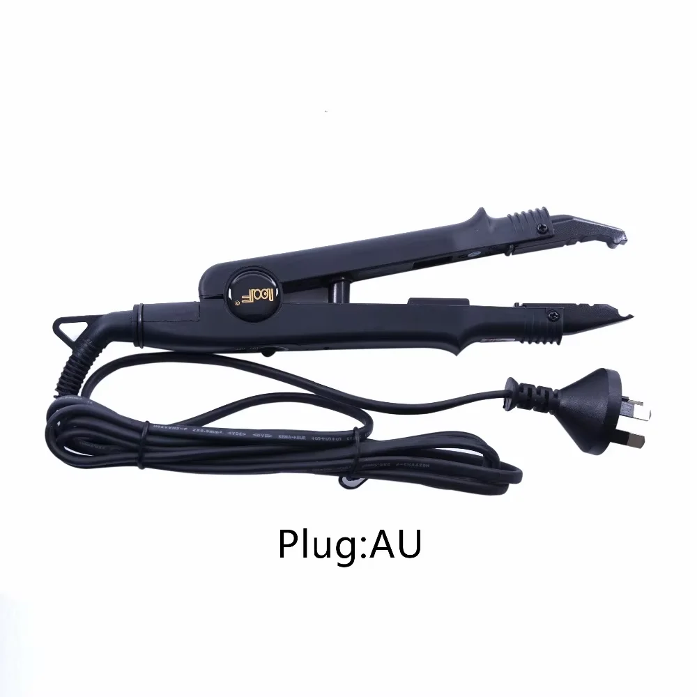 

Утюг для наращивания волос с регулируемой температурой Loof, инструменты для склеивания кератина, A-Tip Fusion Iron, терморазъем, палочка, инструмент для плавления утюга