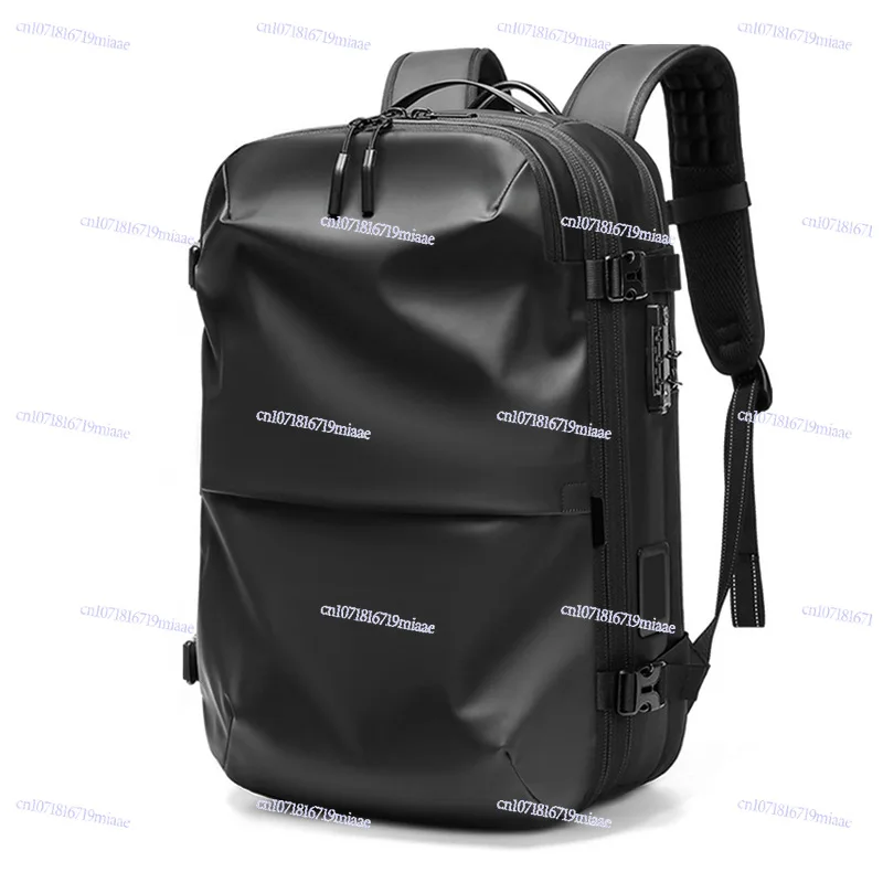 

New Men's Multi-Function Backpack with Laptop Compartment & One-Click Vacuum Storage