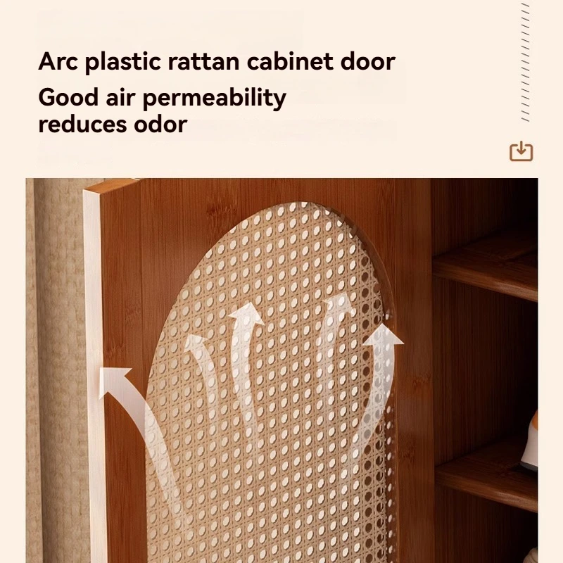 Shoe cabinet for home use, doorstep shoe rack, simple indoor rental, multi-layer breathable dust-proof storage rack for houses image 3