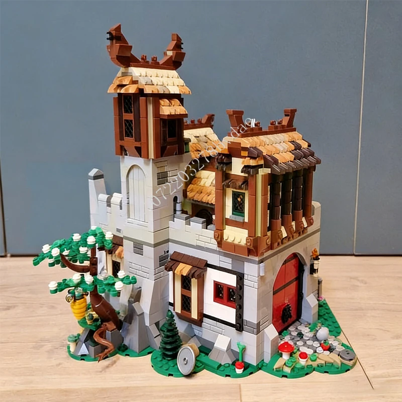 2522PCS MOC 중세 성 건축 블록 모델 중세 상인 기술 브릭 DIY 조립 장난감 어린이 휴일 선물