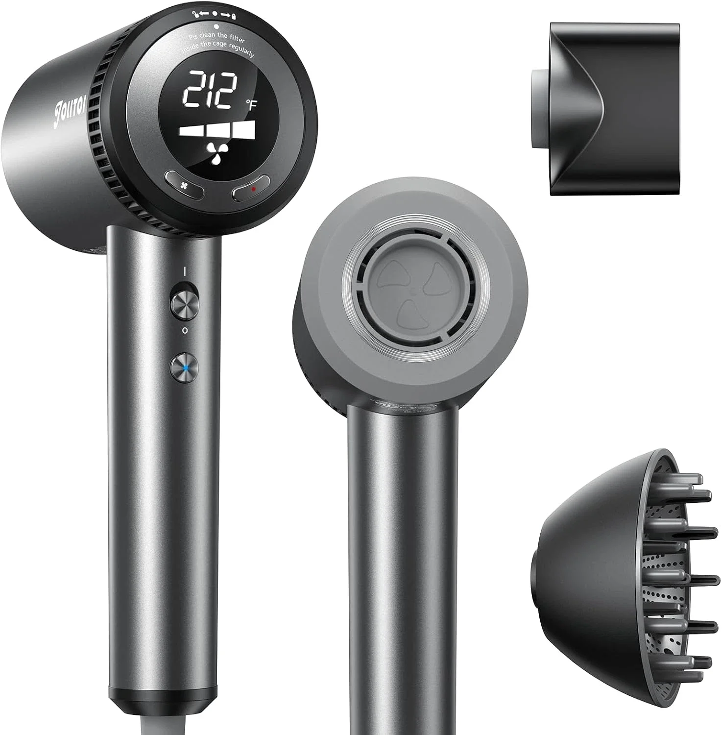 

Hair Dryer, Hair Dryer with Diffuser, Professional High-Speed Ionic Blow Dryer