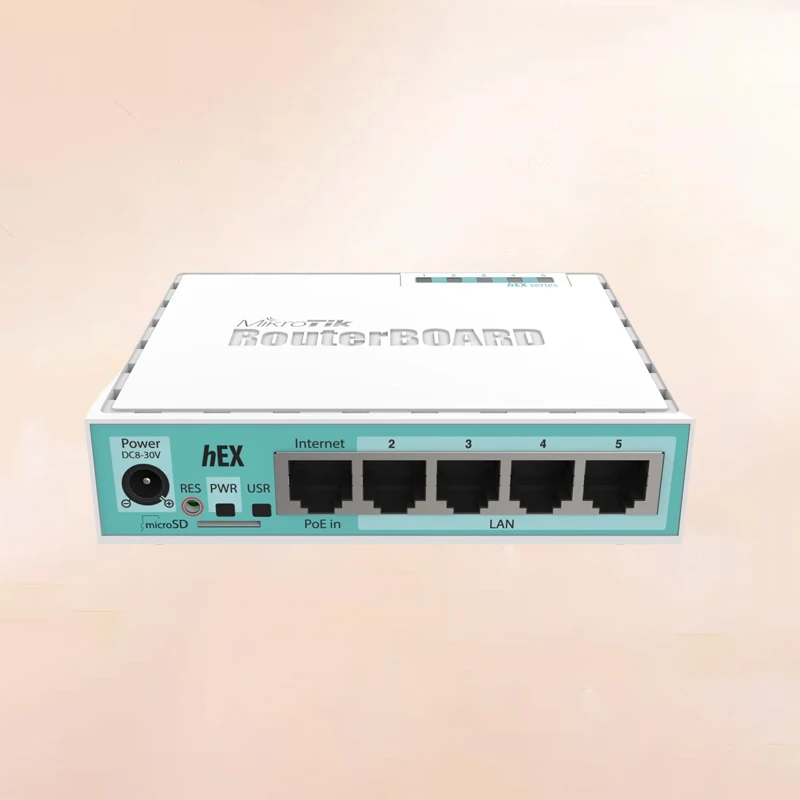 5 Port ROS Soft Routing Gigabit Mini Home Router RB750Gr3