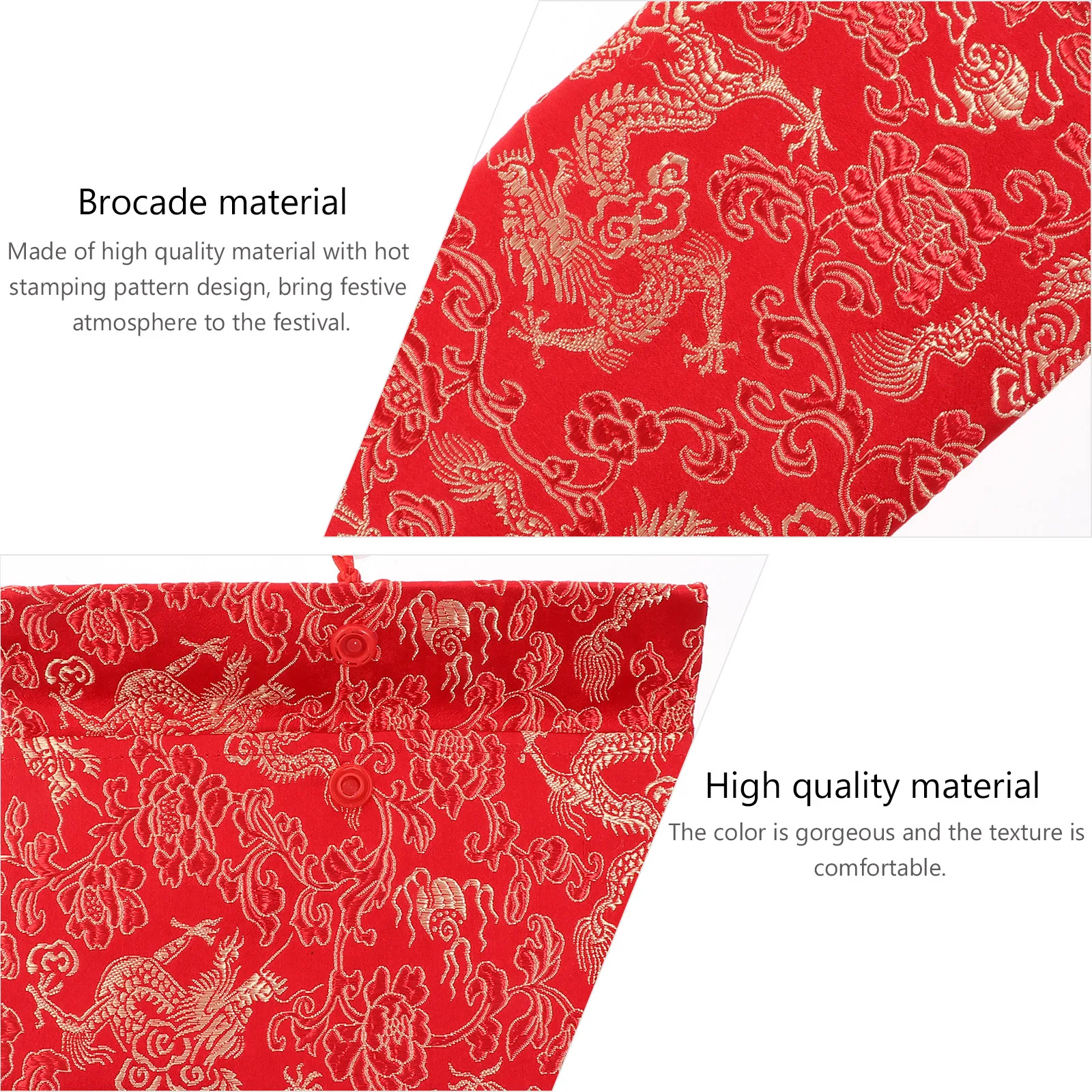 

Spring Festival Money Packet Brocade Red Envelope Vietnamese Hong Bao Luxurious Chinese Envelopes