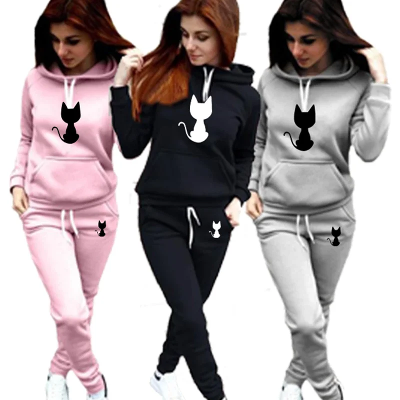 

New Womens Tracksuits Fashion Sets Outfits Jogging Suits Sports Wear Fashion Hoodie Set Trending Track suits