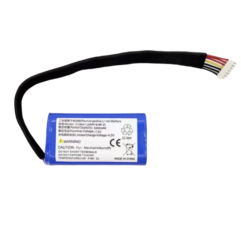 NEUE 7,2 V 5200 mAh Batterie C196A1 7252-XML-SP Für Marshall Kilburn II 2 Gen Bluetooth Lautsprecher Batterien