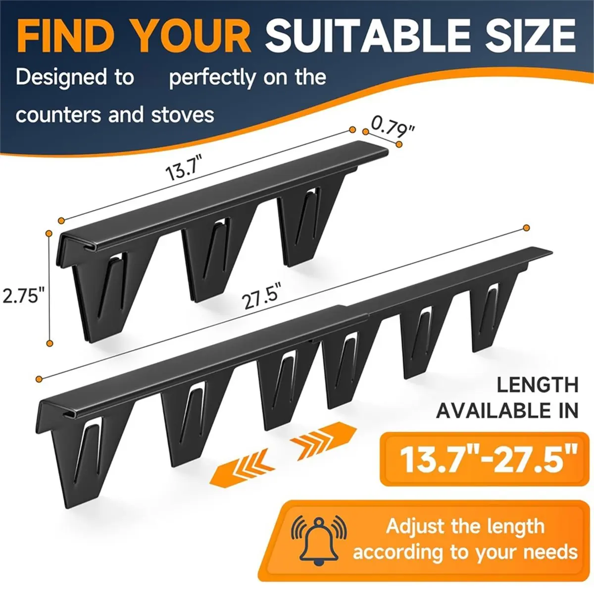 【HOT A88T】 Stove Crevice Covers Stove Crevice Filler Between Stove and Counter Guard Heatproff Oven Side Crevice Filler