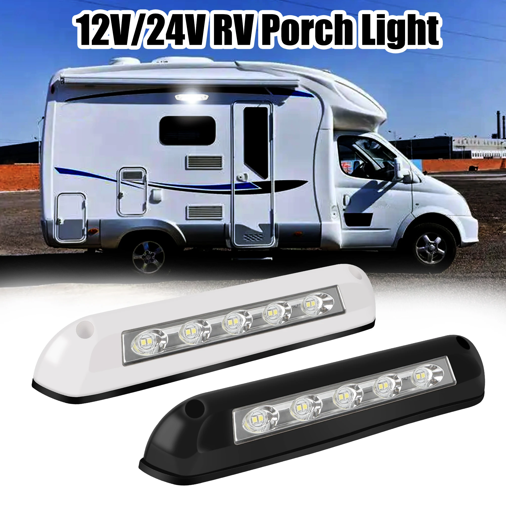 

12 В/24 В световая панель, аксессуары для каравана, фургон, прицеп, внешняя лампа, светодиодный тент, светильник для крыльца, внутренние настенные светильники для каравана