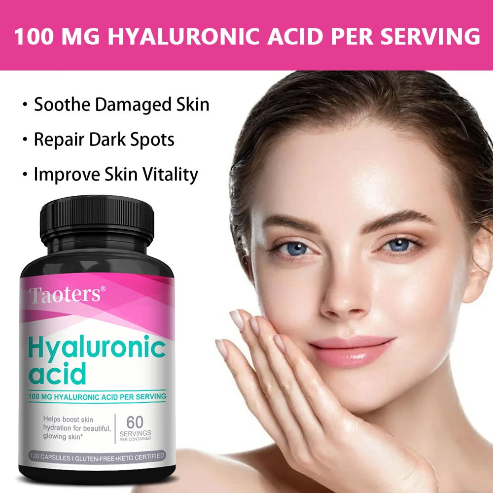 Hyaluronic Acid Capsules,  Deep Skin Moisturizing Brightening, Niacinamide Whitening, Joint Lubrication, Hair Eye Health