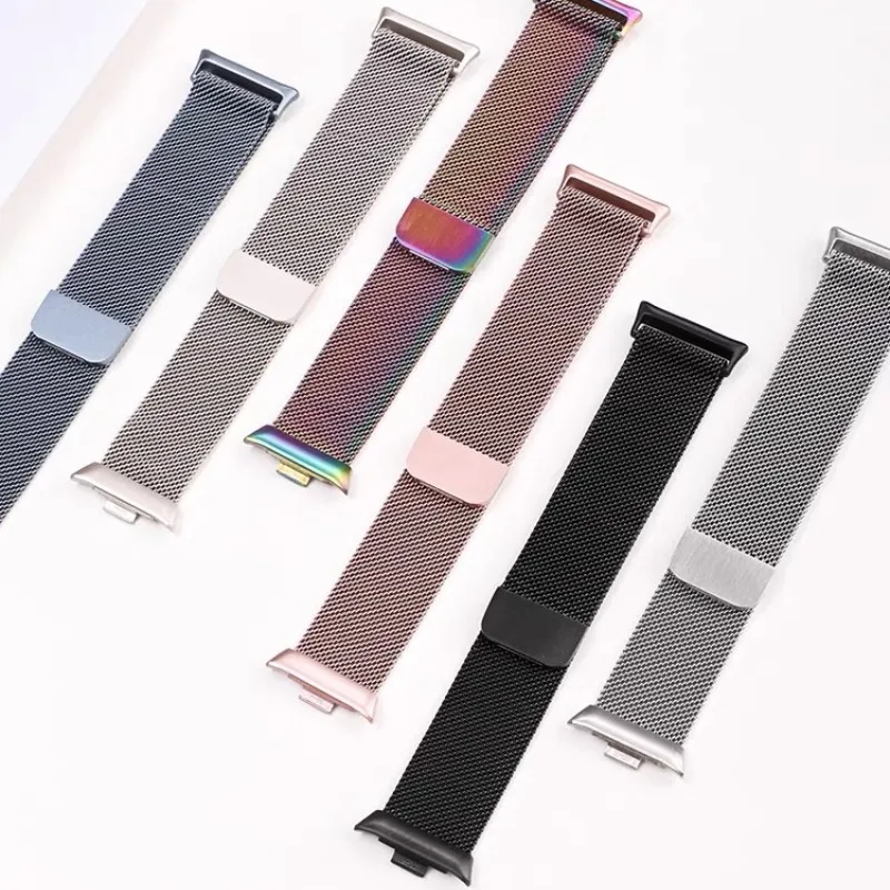 Metal Strap For Xiaomi Mi Band 8 Pro Milan Magnetic Wristband Samrt Watch Stainless Steel Replacement Bracelet for Mi Band 8 Pro