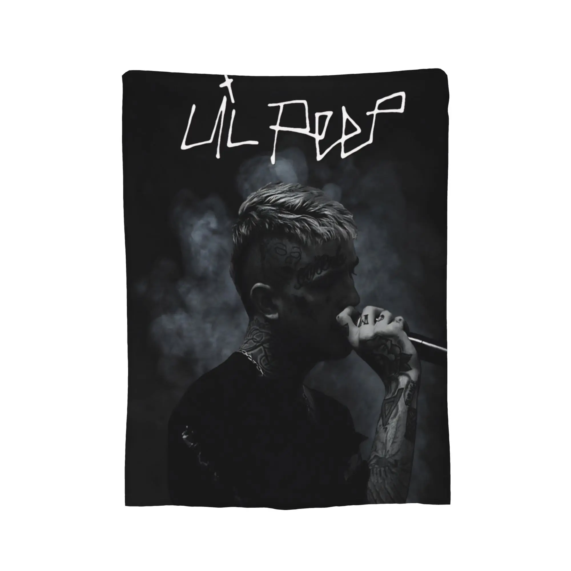 Lil Peep Cool Rapper Throw Blanket for Couch  Fuzzy Soft Plush Blanket 50x60 Inches Multiple Sizes Bedspread for All Seasons