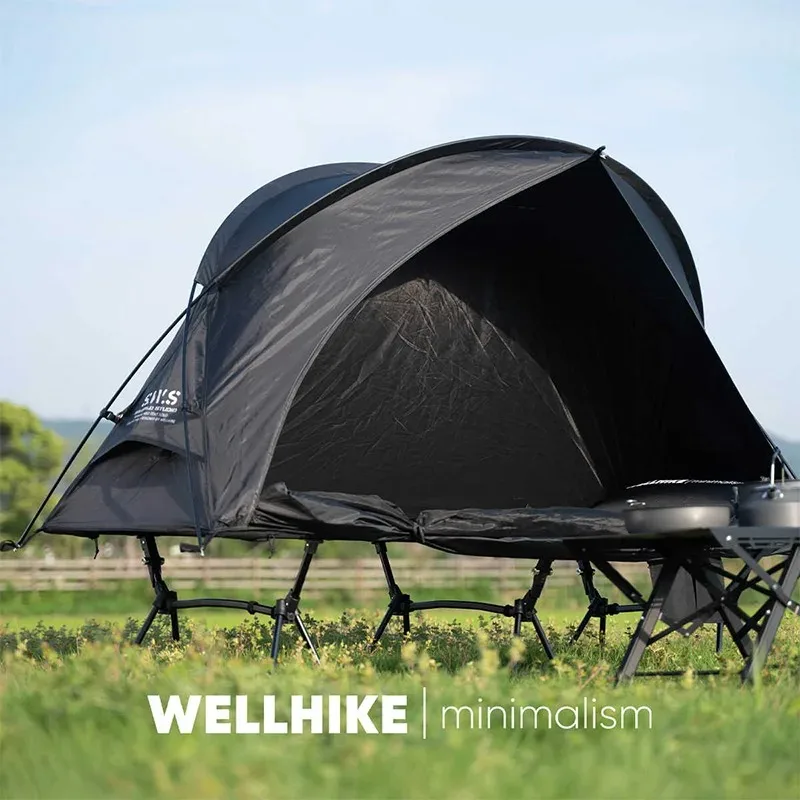 Wellhike ao ar livre cloudcase única temporada tenda leve acampamento dobrável marchando cama saco de armazenamento caminhadas equipamentos essenciais