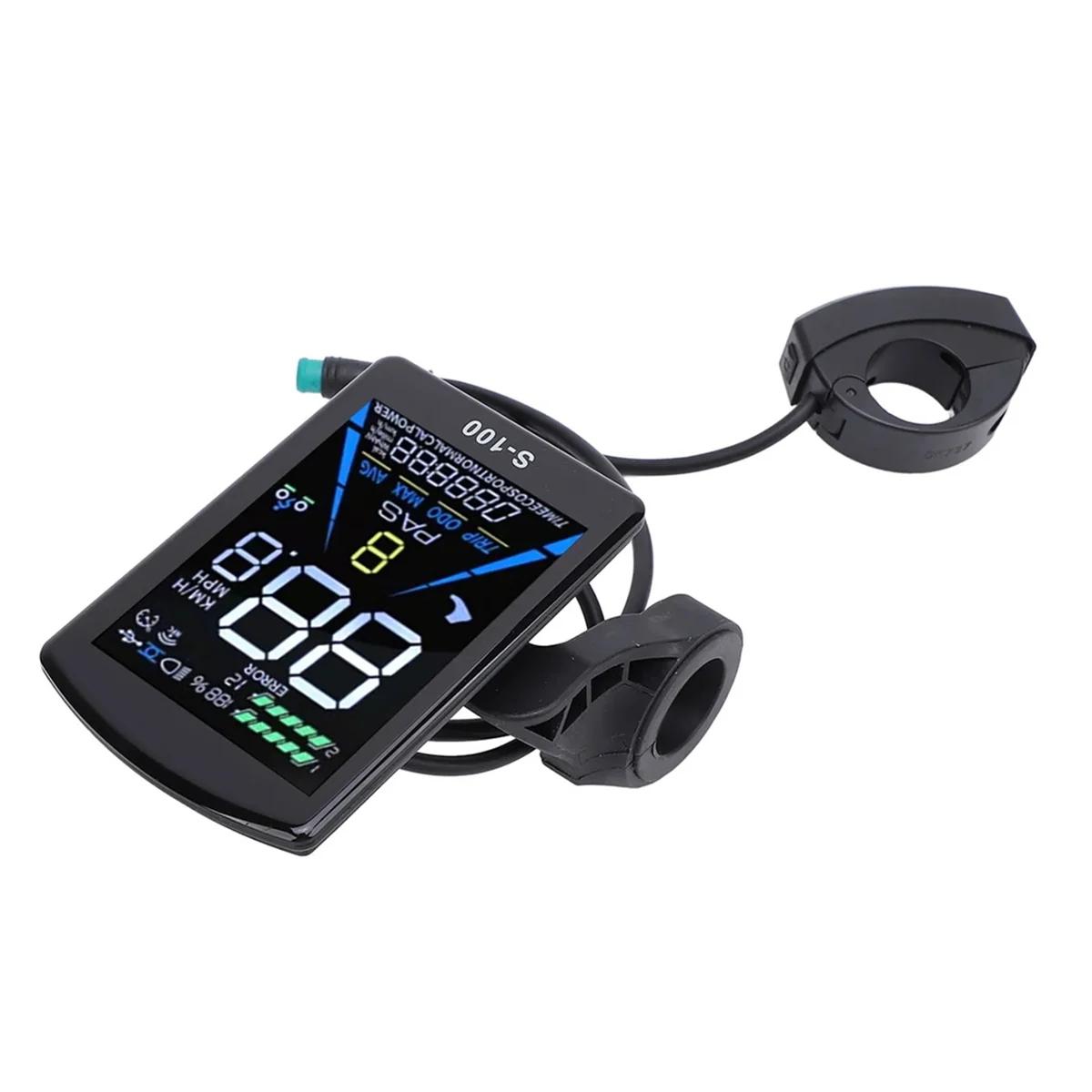 Electric Bike LCD Display 24V 36V 48V 60V 72V Universal 5 Pin Water Proof Connector S-100 Panel Screen