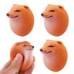 1/2/3/4Pcs Dog Egg Soft Egg Slow Rebound Stress Anxiety Relief Dog-shaped Doll Squeeze Squishes Sensory Fidget Toy Gift