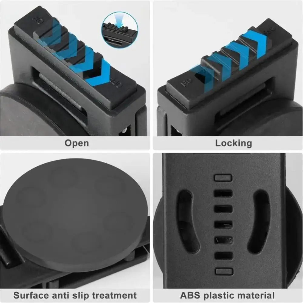 High Quality Non-Slip Tool Holster Belt Clip Metal Adjustable Magnetic Tool Holder Detachable Quick Access Belt Buckle