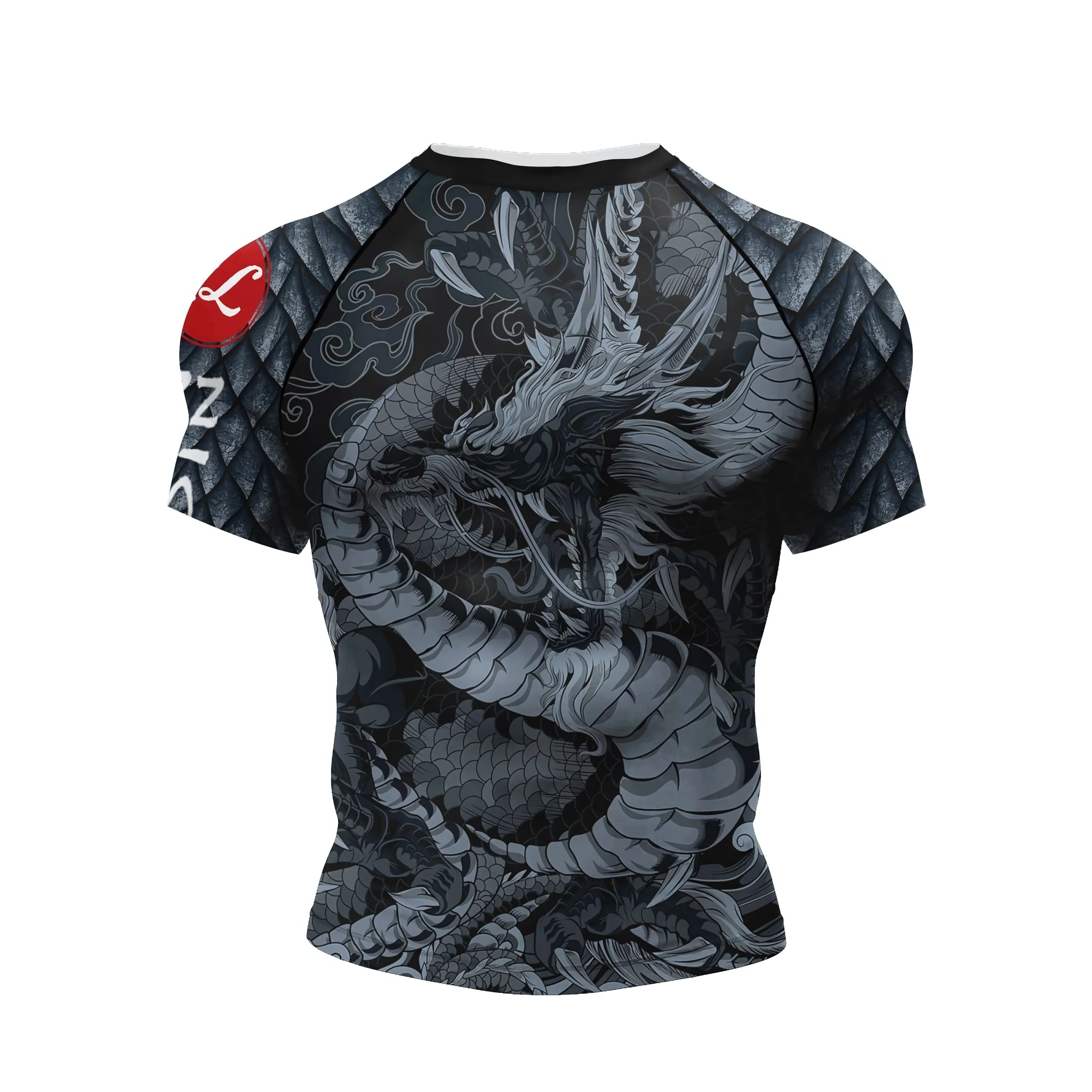 

Best-selling MMA Jiu-Jitsu 3D printed T-shirts, sun-protective clothing, Brazilian Jiu-jitsu men's compressed boxing jerseys