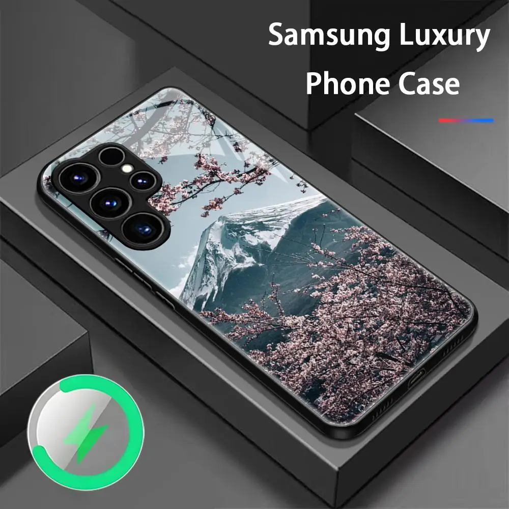 Mountain Fuji japan Phone Case For Samsung S26 S25 S24 S23 S22 S21 S20 Plus Ultra Fold A Glass Magnetic Case